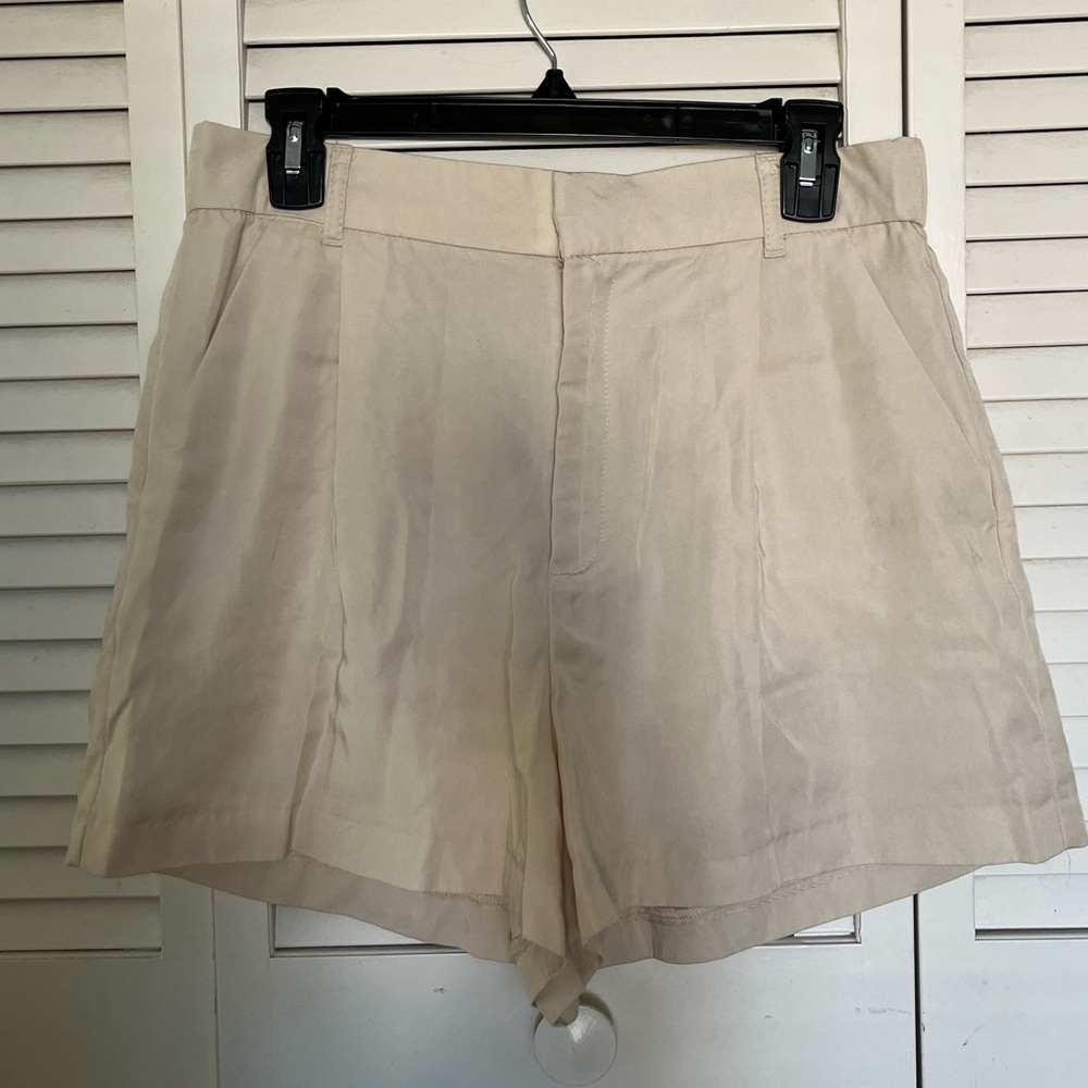 Zara High Waisted Trouser Shorts